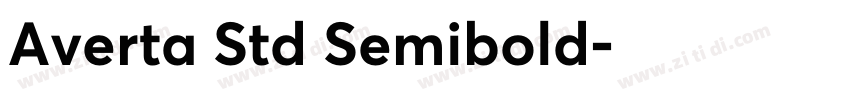 Averta Std Semibold字体转换